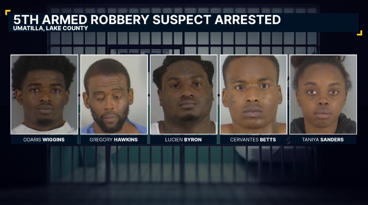 5th suspect arrested after casino robbery in Lake County, deputies say