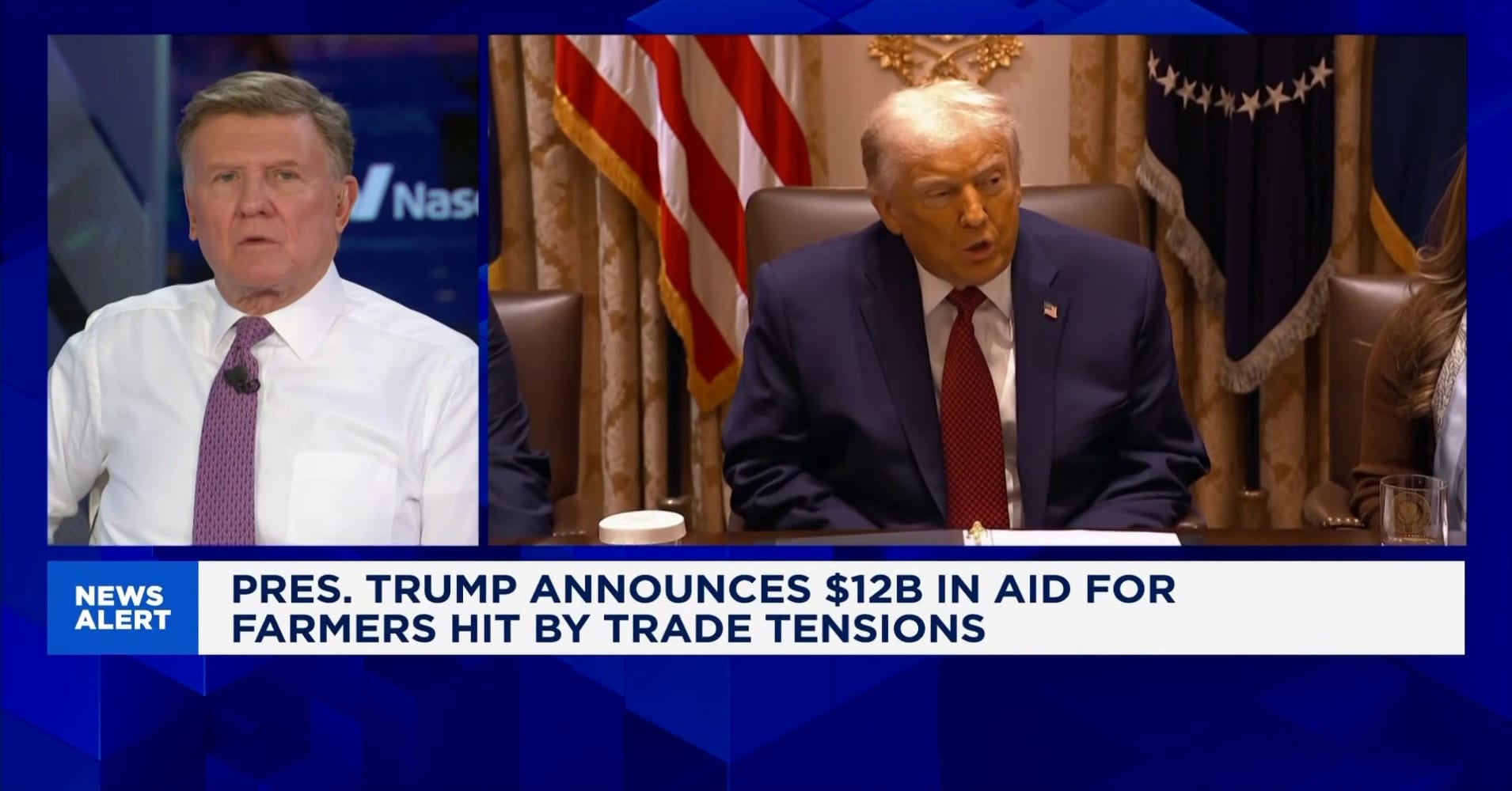 Pres. Trump announces $12B in aid for farmers hit by trade tensions