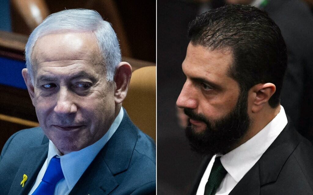 In historic first, Netanyahu reveals he spoke to Syria’s Sharaa in 2025 ...