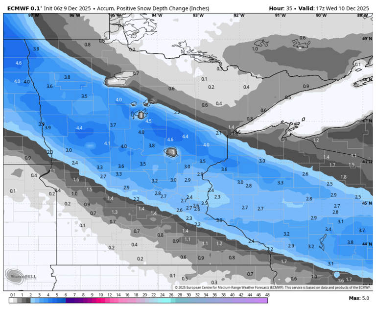 Boom-or-bust storm slams Minnesota today with heavy snow and 50 mph winds