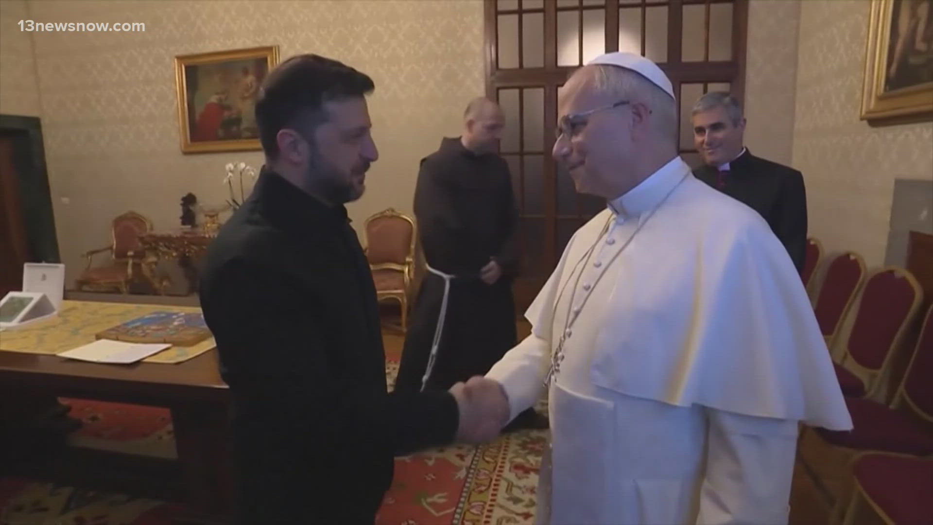 Zelenskyy meets Pope Leo as pressure grows over US.-backed peace plan