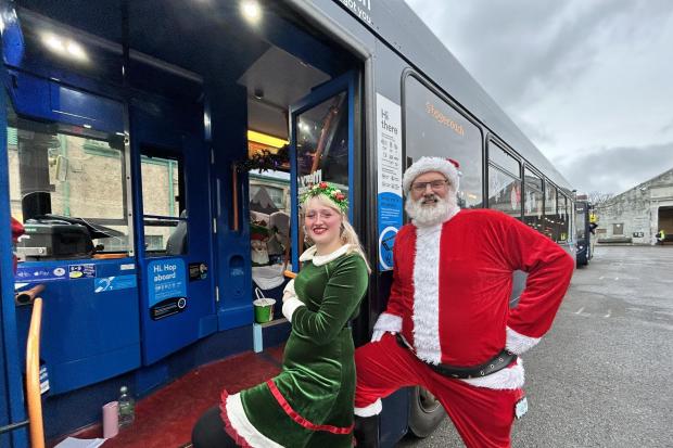 Santa bus tours Hampshire throughout December raising funds for three ...