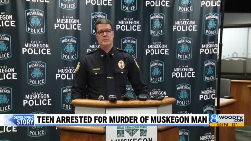 Teen arrested for murder of Muskegon man