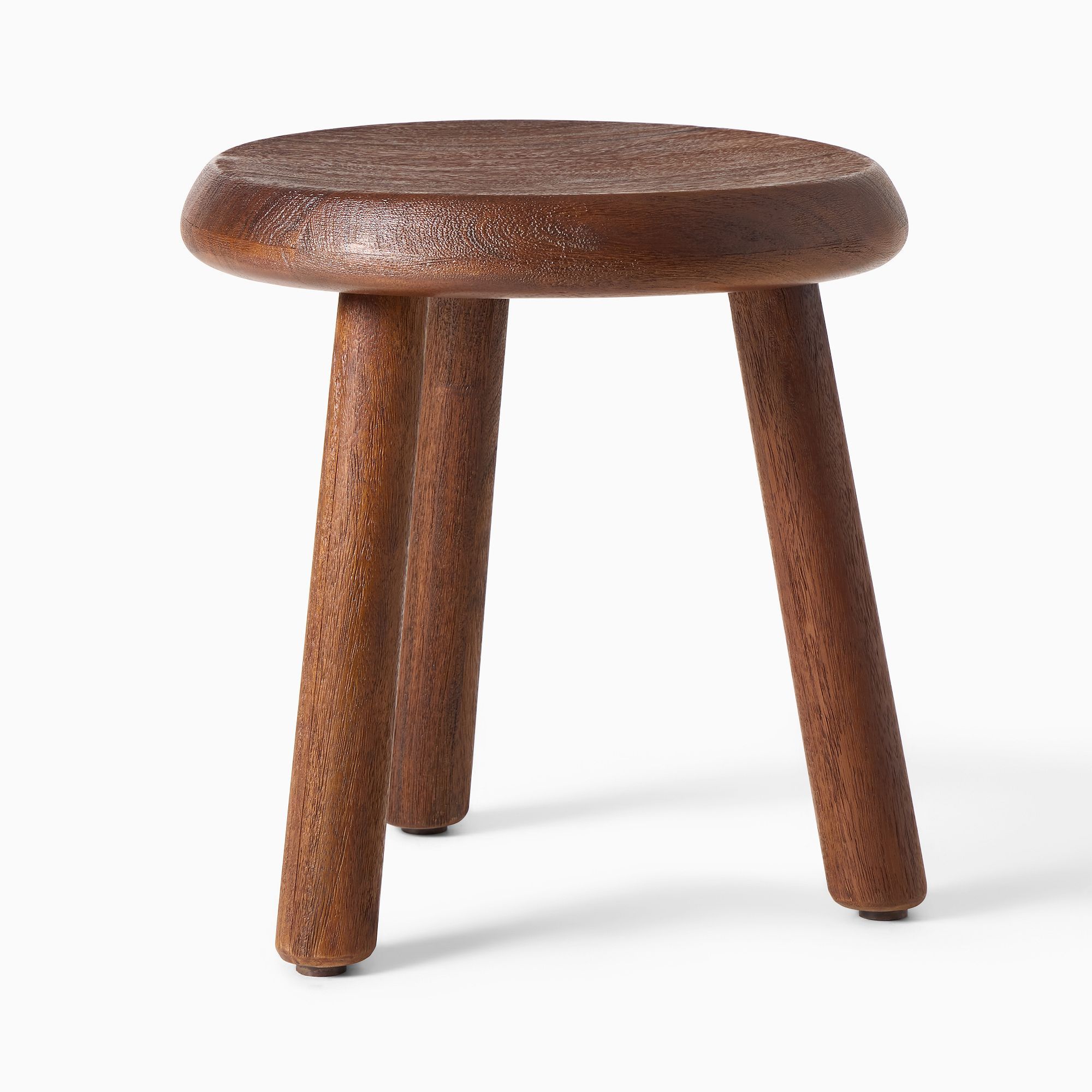Colin King Acacia Wood 3-Leg Side Table (14
