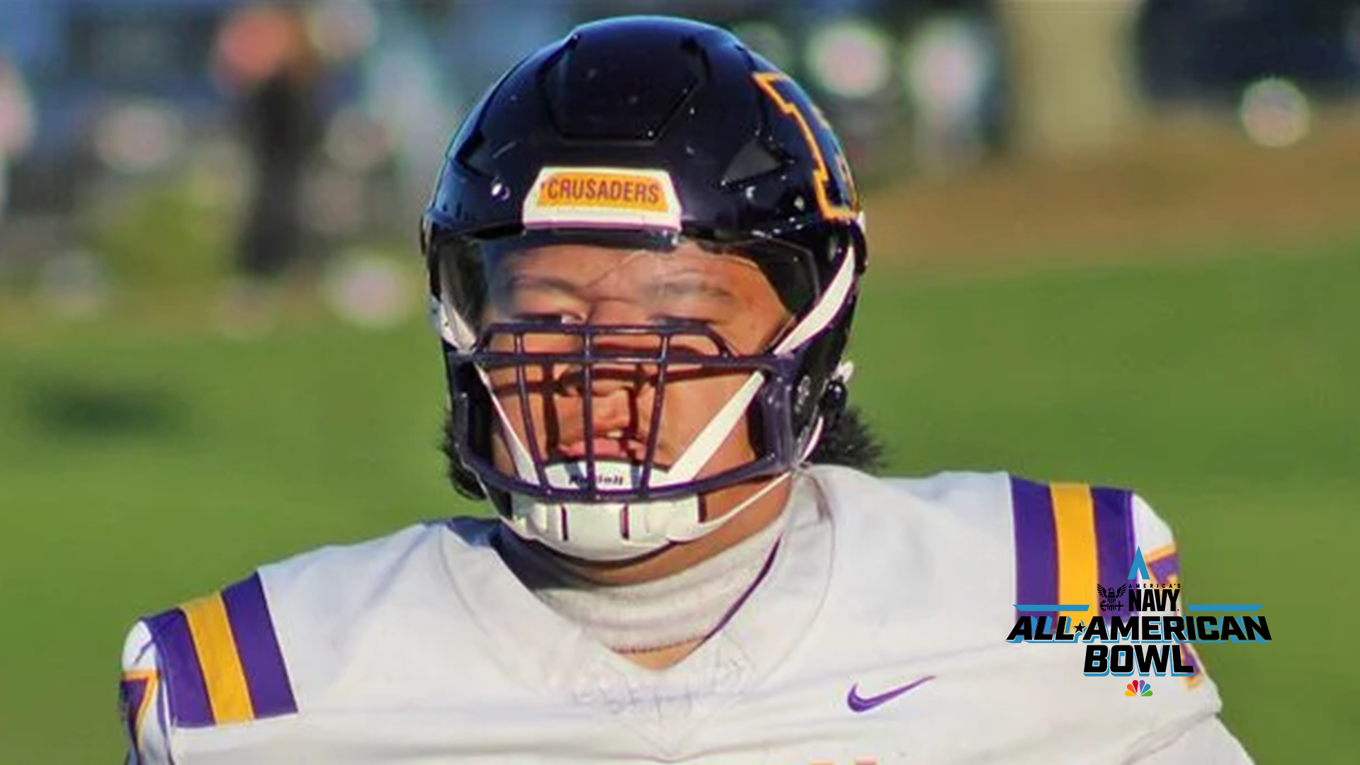 Offensive lineman Tommy Tofi will be honored as a 2026 Navy All-American