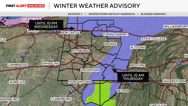 Parts of western Pennsylvania under winter weather advisories with ...