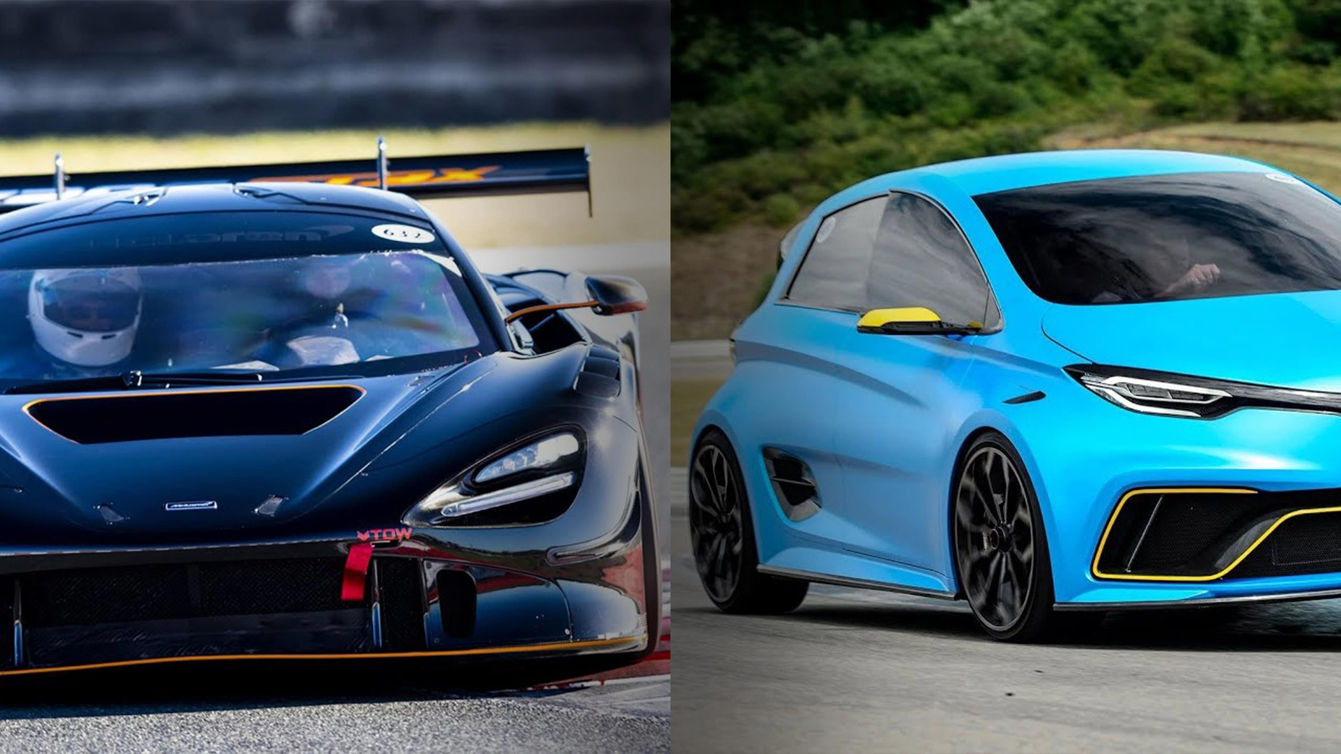 McLaren 720S GT3X v/s Renault zoe E sport | Watch