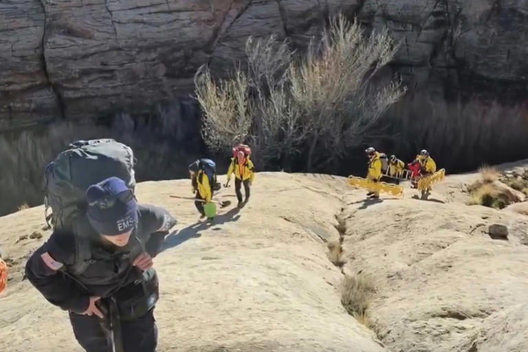 Utah hiker trapped in quicksand for hours until his precarious rescue