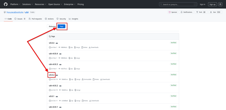 How to install GitHub releases using UBI