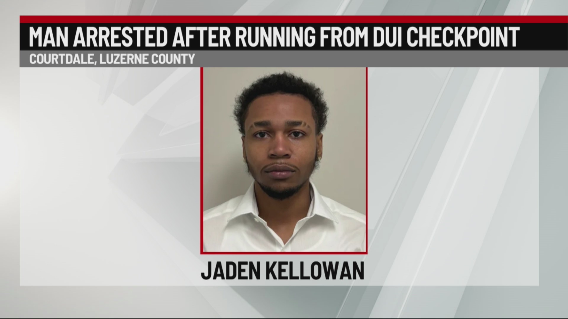 Man accused of running from police during DUI checkpoint | 28/22 News