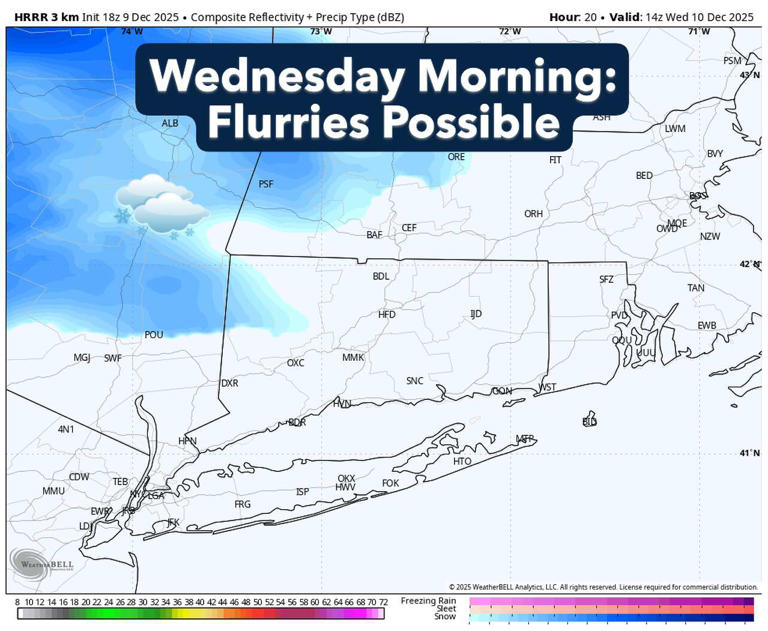 Storm to bring rain and snow to Connecticut Wednesday. Here are the ...