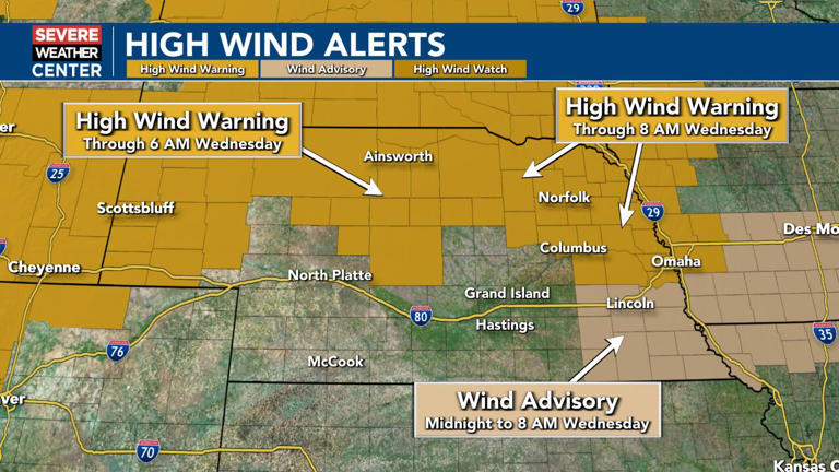 Strong winds move in tonight as cold front arrives