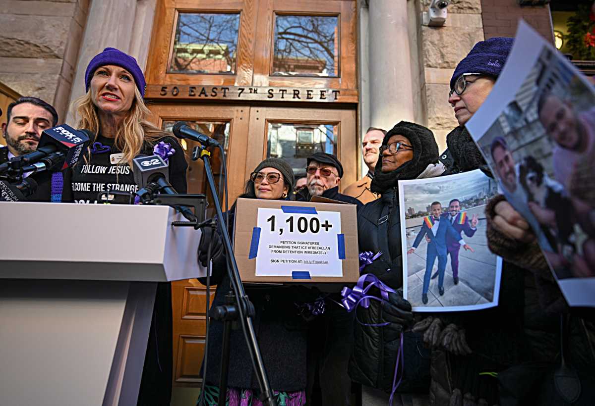 Manhattan man demands that ICE free his husband from custody after ...