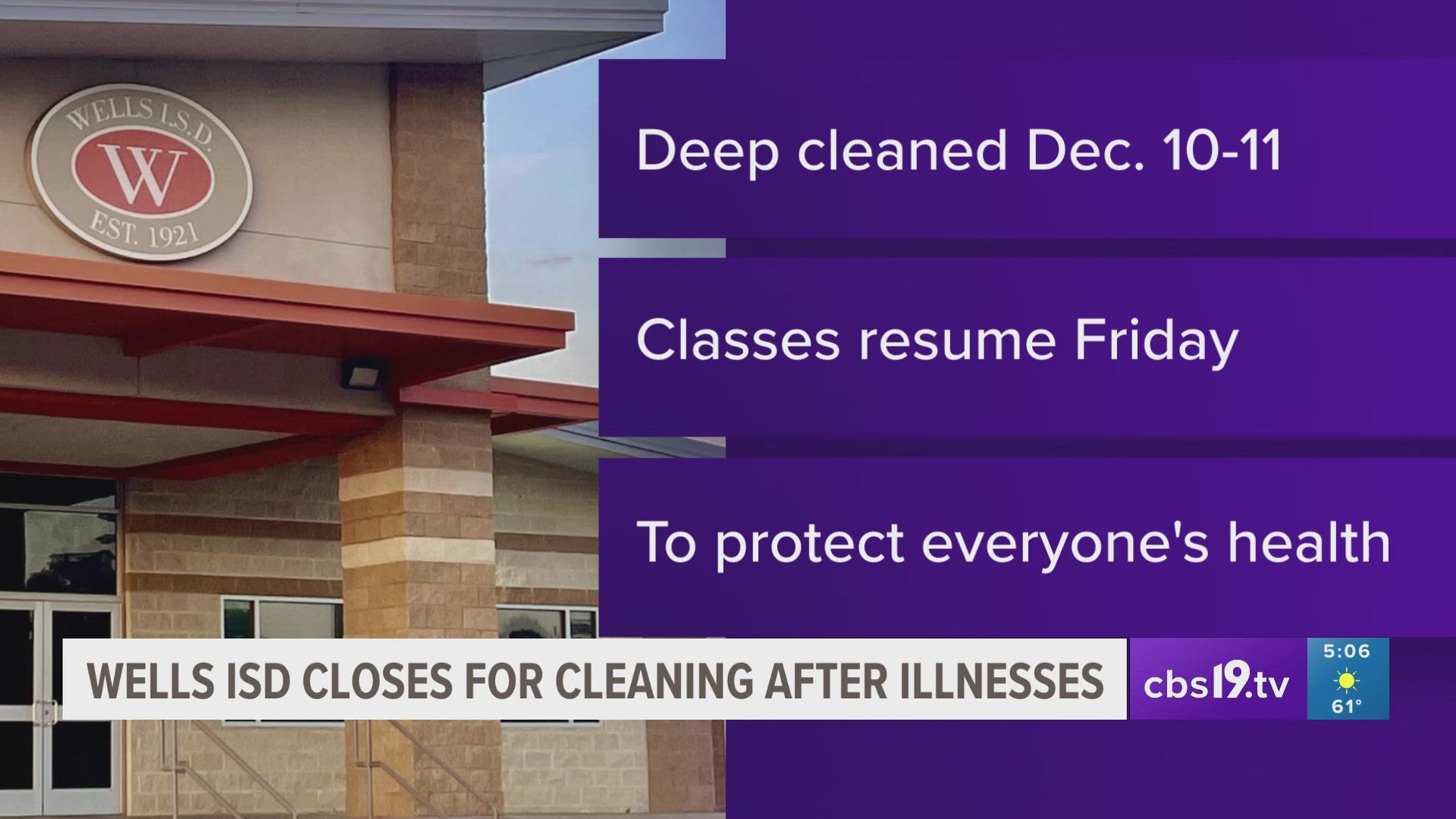 East Texas school district closes for deep cleaning amid student illnesses