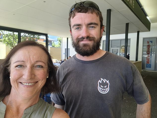 Bill Carter posed for this selfie with his mum Jenny O'Byrne just 20 minutes before he vanished from an airport without a trace
