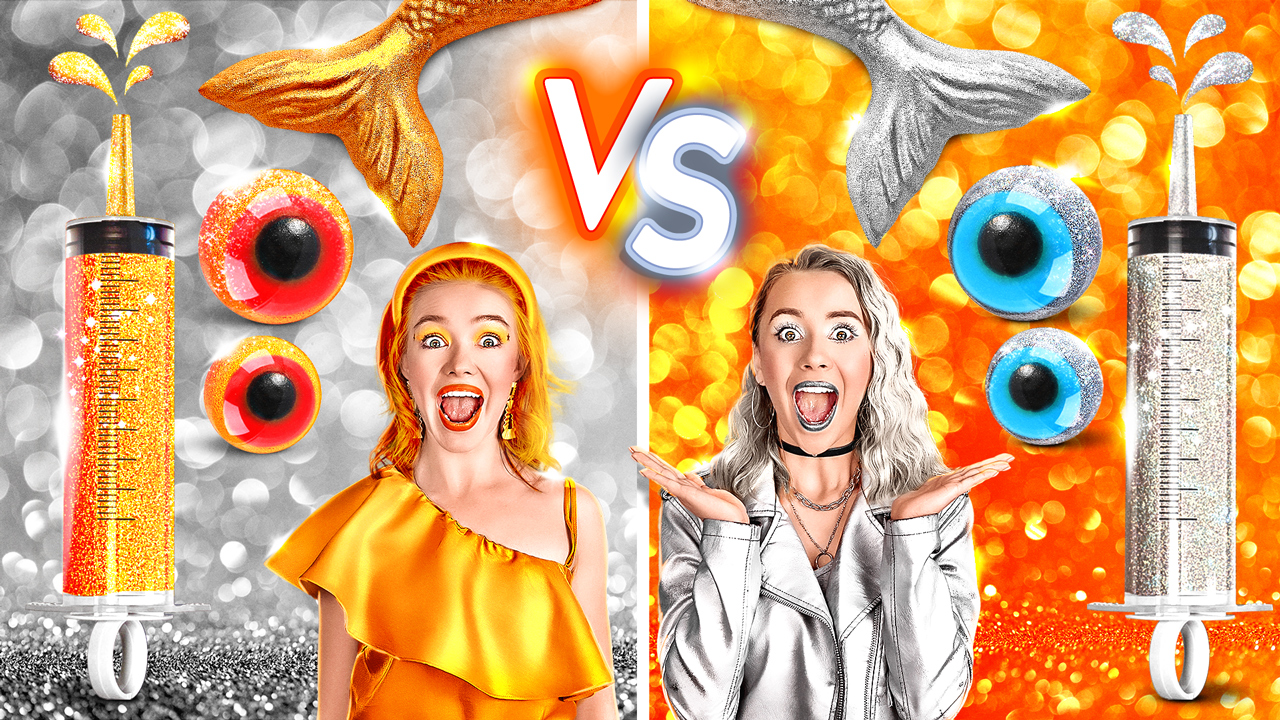 Epic color food showdown: Gold or silver challenge!
