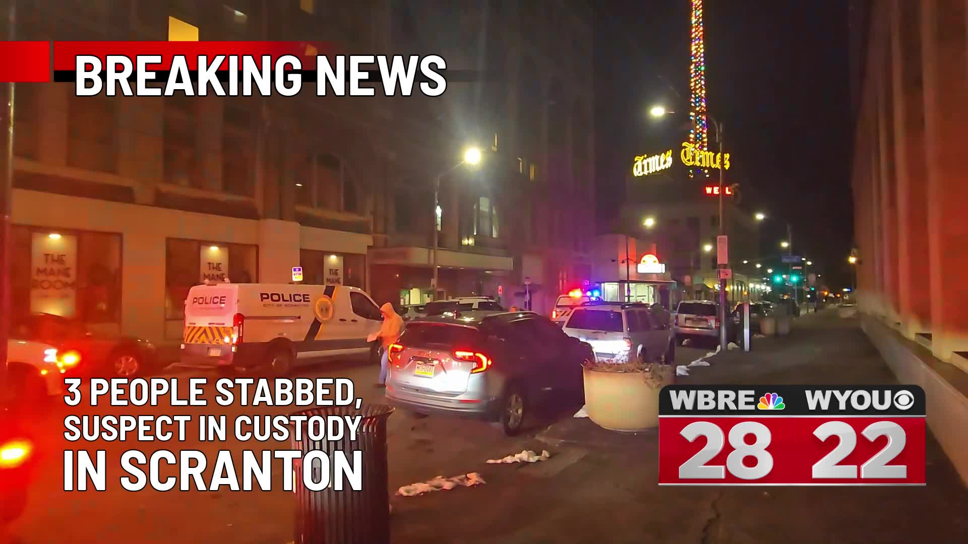 Police say 3 people stabbed, suspect in custody | 28/22 News