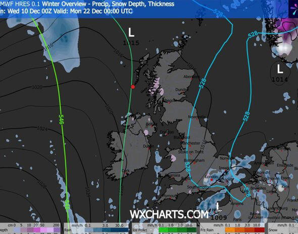 UK snow maps show blizzards hitting as far south as London with -4C freeze