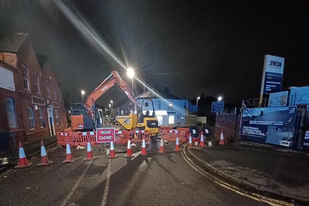 Police reviewing CCTV after motorists move roadworks barriers to get ...