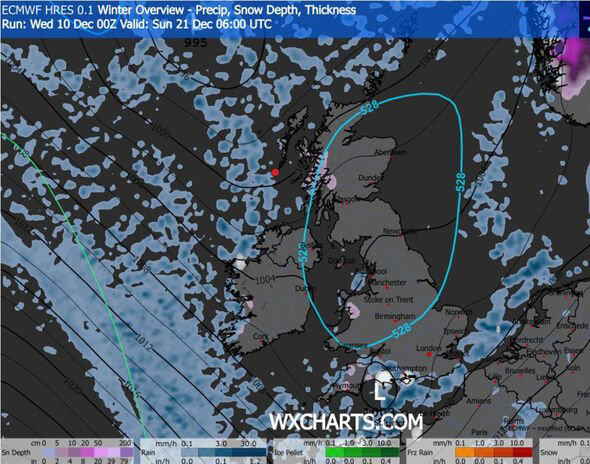 UK snow maps show blizzards hitting as far south as London with -4C freeze