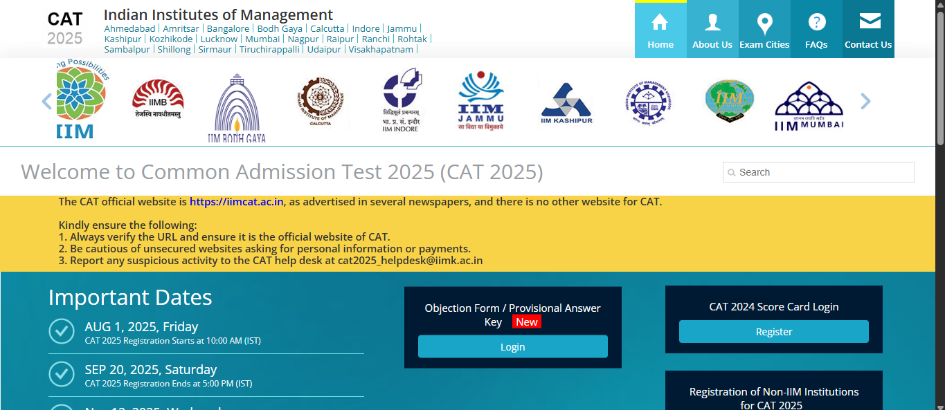 CAT answer key objection window 2025 closes today at IIMCAT.ac.in ...