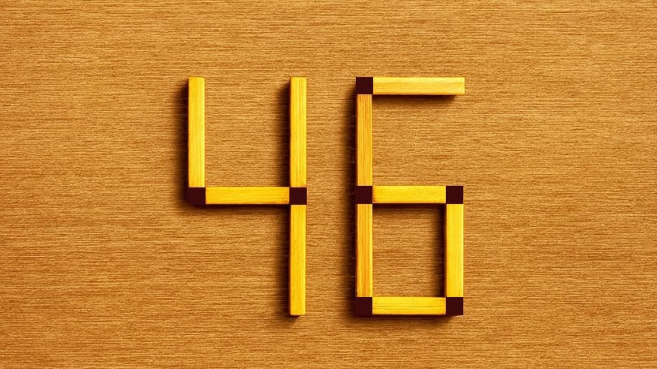 Brain teaser: Can you make a number greater than 46 by repositioning ...
