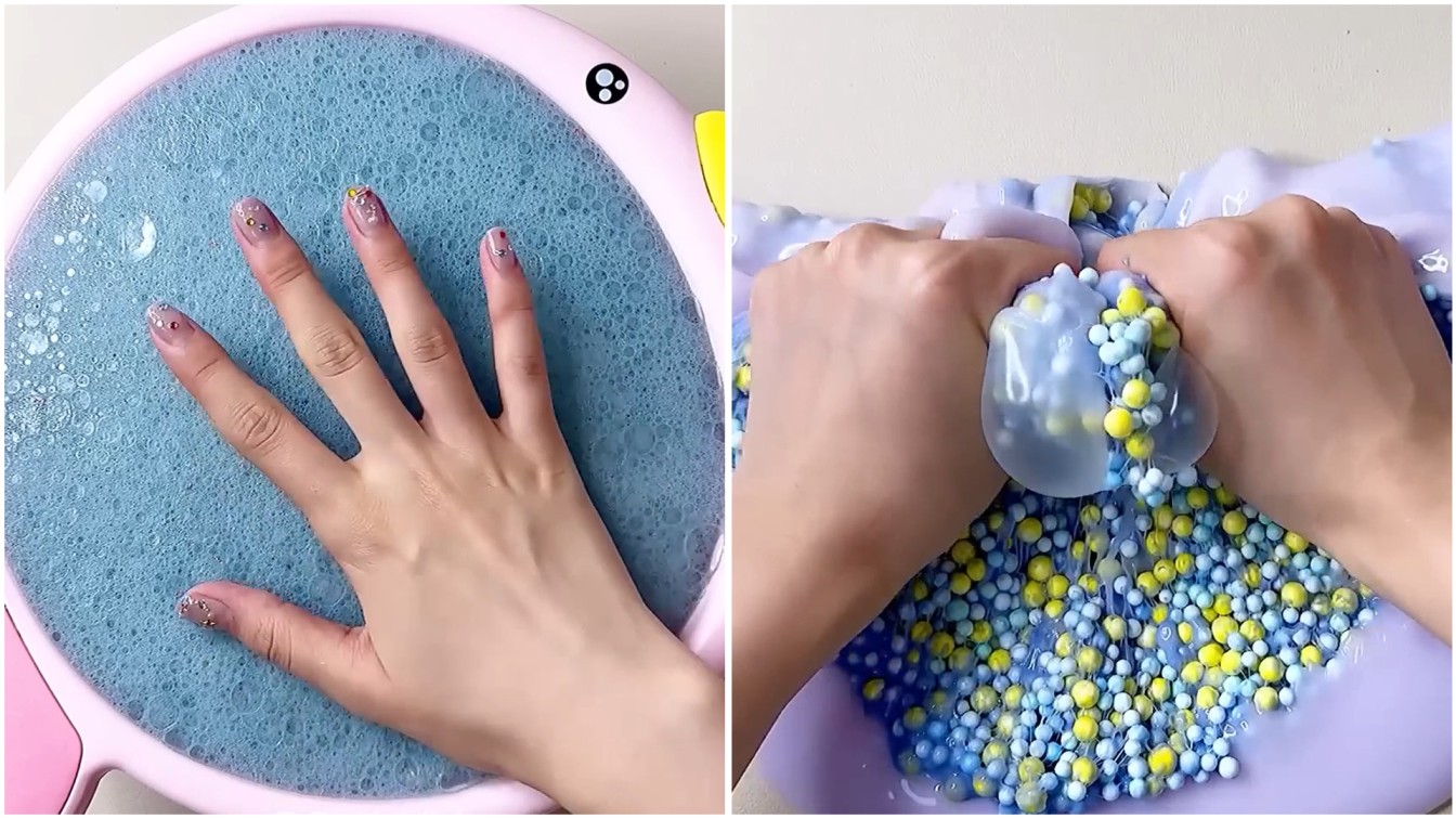 Soft slime sounds to relax with