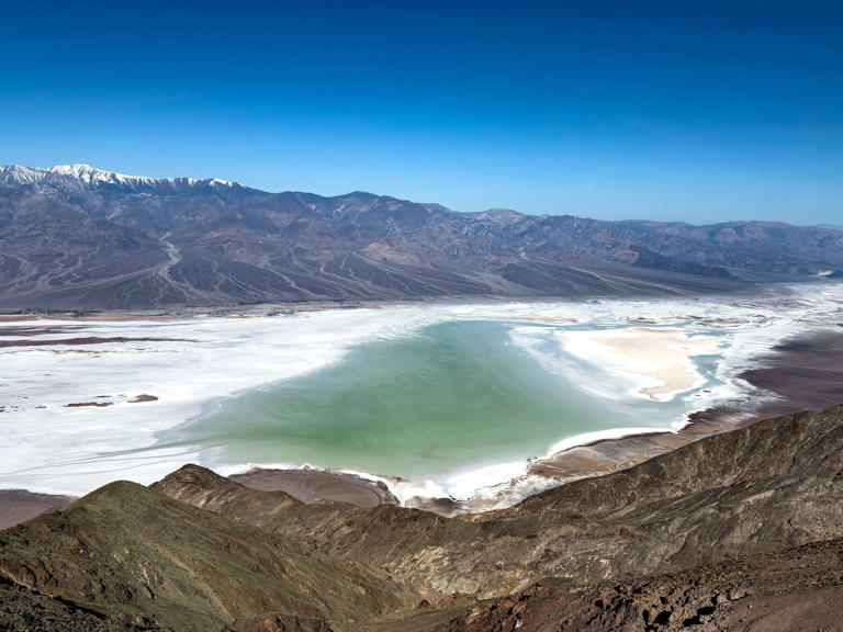 Ancient lake reemerges after record rainfall at Death Valley National Park