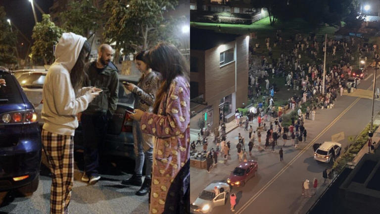 Videos muestran cómo se vivió el potente temblor en Colombia: muchos  salieron a la calle en pijama y con cobijas
