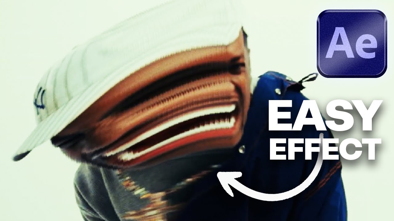 Stretched scan lines warp effect tutorial in After Effects