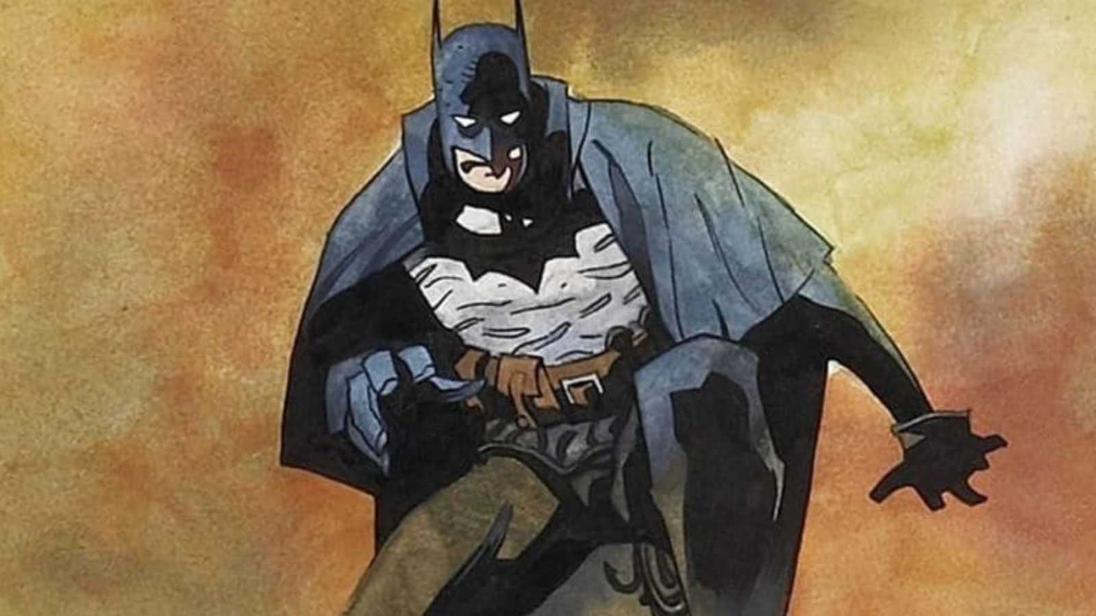 Batman prepares for a fight in Gotham By Gaslight