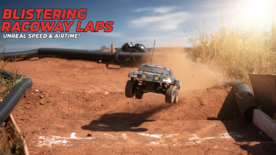 SC10RS vs Losi Mini 8ight | High-speed RC raceway battle