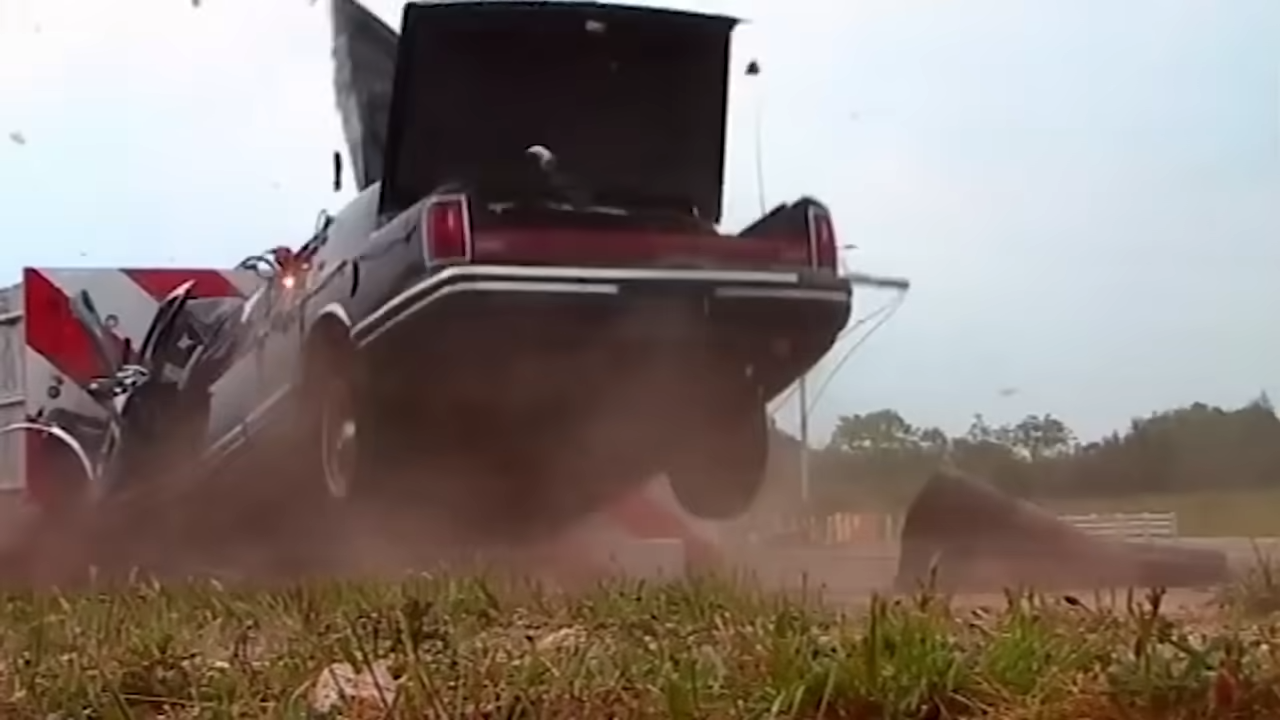 This is the brutal reality of a limo impact at full velocity