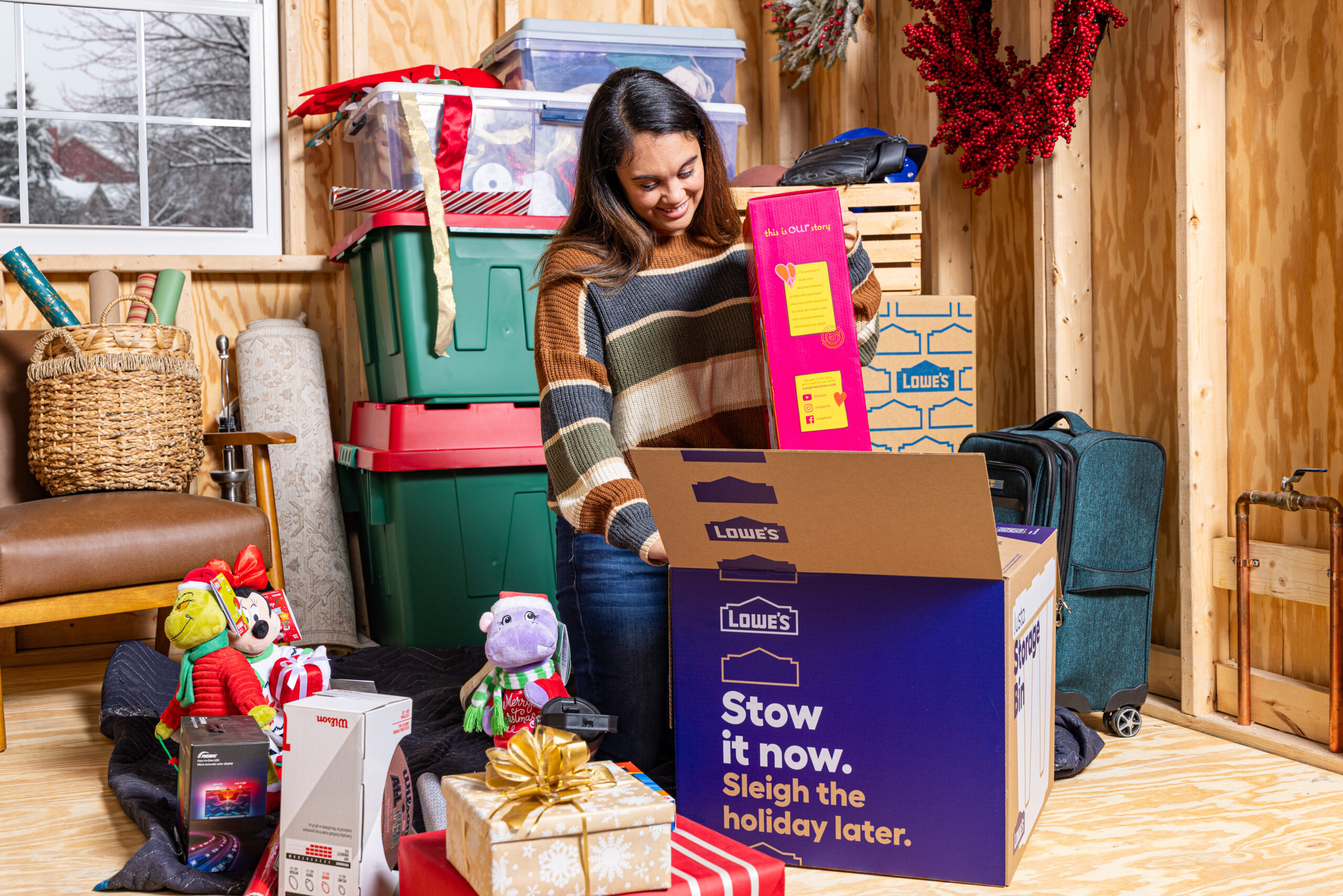 Hide every gift in plain sight with Lowe’s Holiday Under Wraps boxes