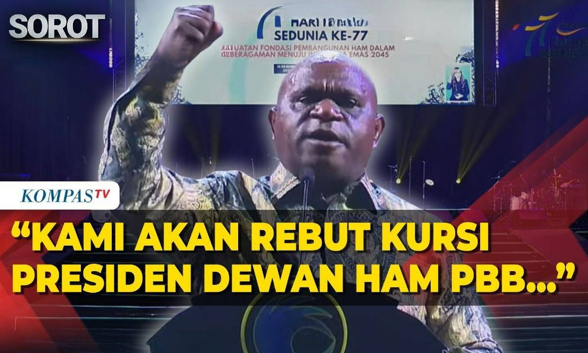 Berapi-api! Pidato Natalius Pigai di Hari HAM Dunia ke-77