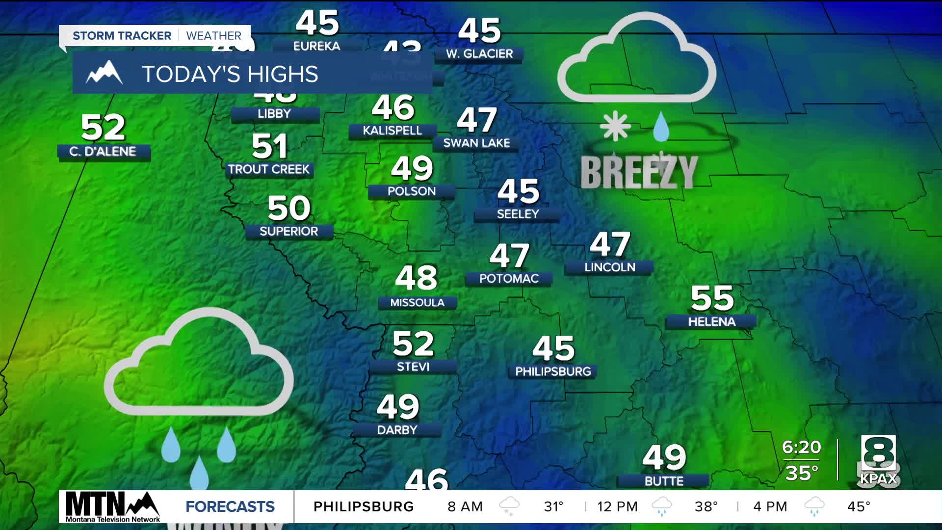 Rapidly rising snow levels Wednesday