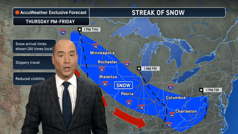 Cold and snow on the way for the central and eastern US