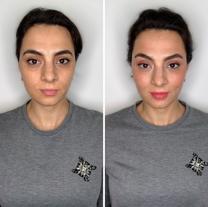 How Women Do Their Own Makeup Vs. How A Professional Does It (29 Pics)