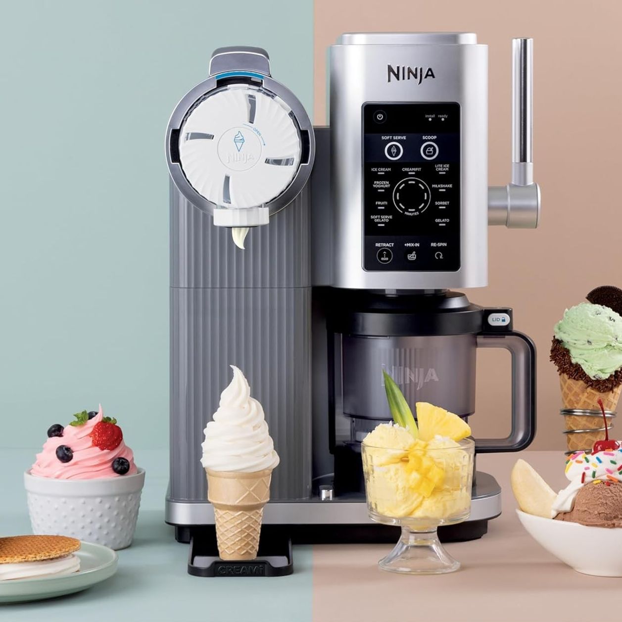 La plus sophistiquée des machines à glace Ninja permettant de faire des ...