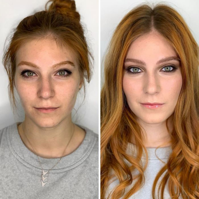 How Women Do Their Own Makeup Vs. How A Professional Does It (29 Pics)