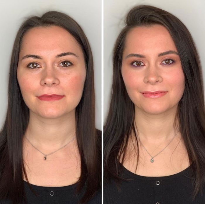 How Women Do Their Own Makeup Vs. How A Professional Does It (29 Pics)