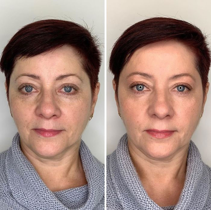 How Women Do Their Own Makeup Vs. How A Professional Does It (29 Pics)