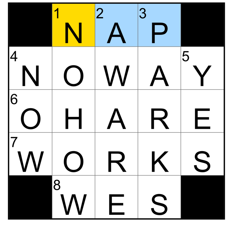 Today's NYT mini crossword answers for Wednesday, Dec. 10