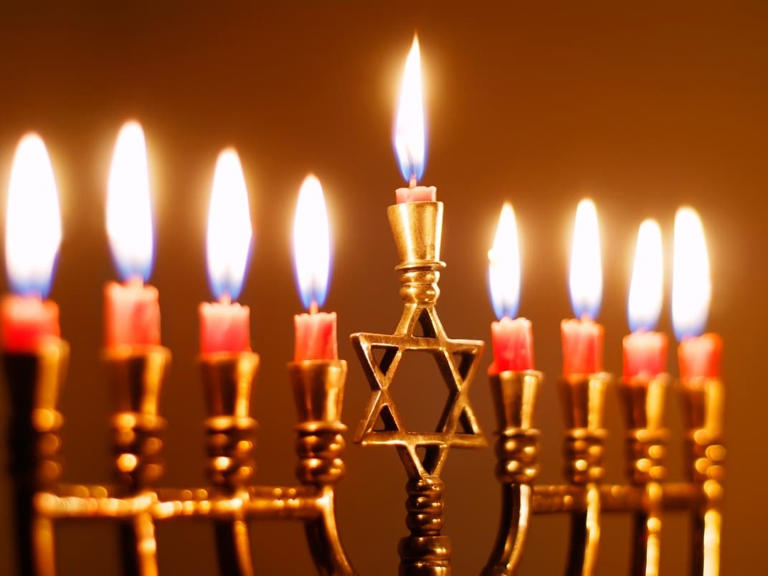 Hanukkah first celebration