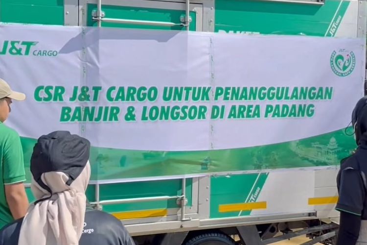 Respons J&T Cargo Bantu 4 Wilayah Terdampak Banjir Sumatera dengan Rp600 Juta
