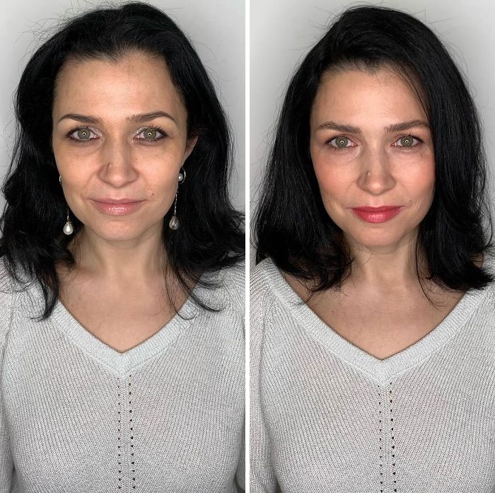 How Women Do Their Own Makeup Vs. How A Professional Does It (29 Pics)