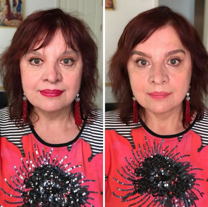 How Women Do Their Own Makeup Vs. How A Professional Does It (29 Pics)