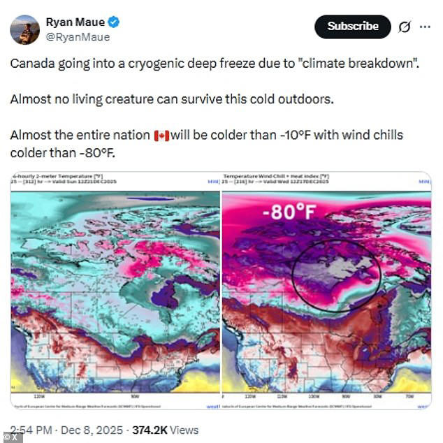 Coldest air on Earth barrels into the US as polar vortex threatens 17 ...