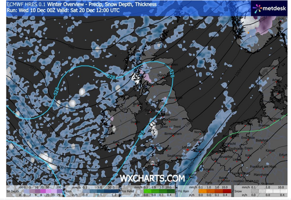 UK snow maps show exact date of blizzards as far south as Devon - 17 ...