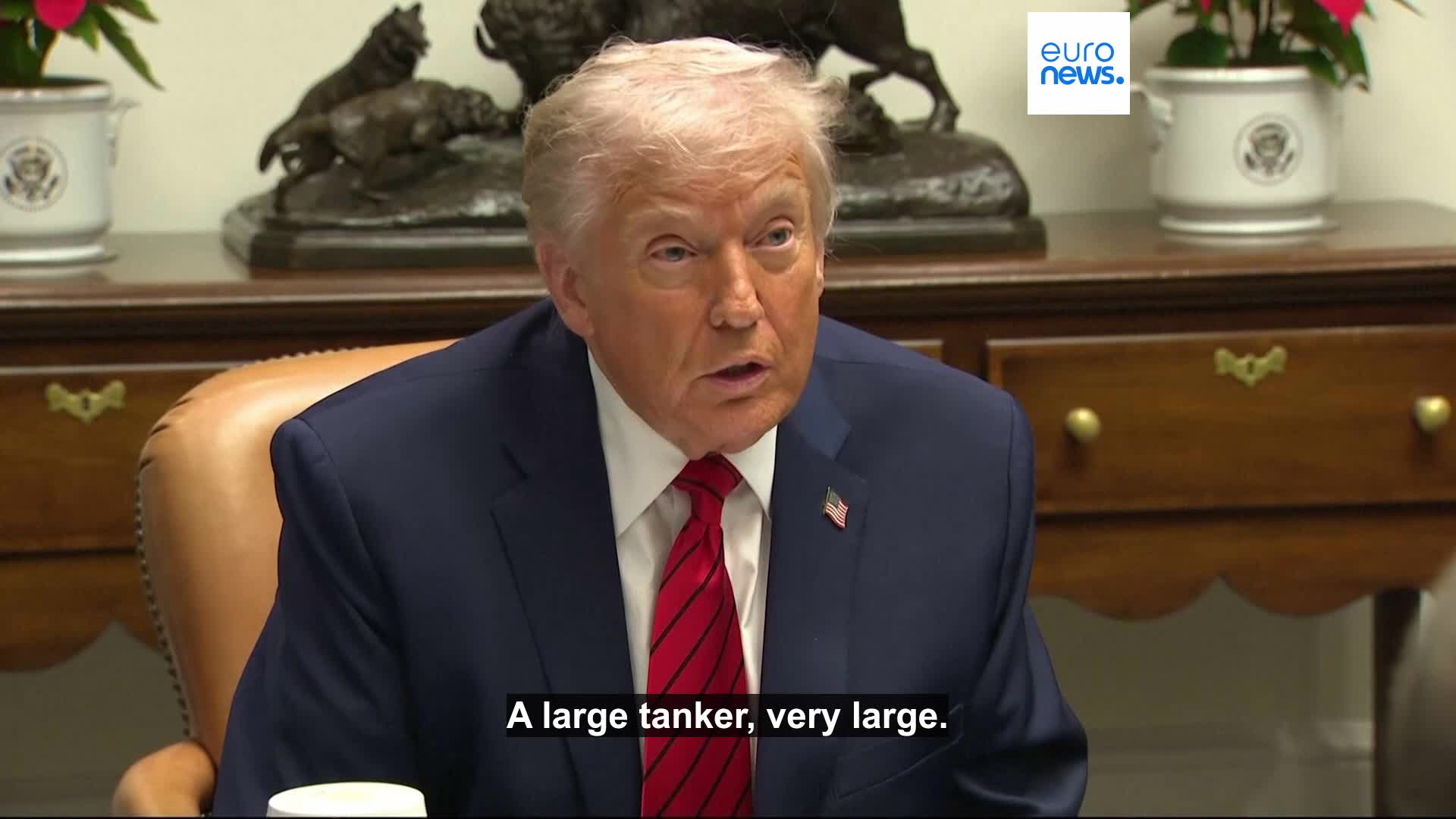 Watch: Trump says US has seized oil tanker off the coast of Venezuela